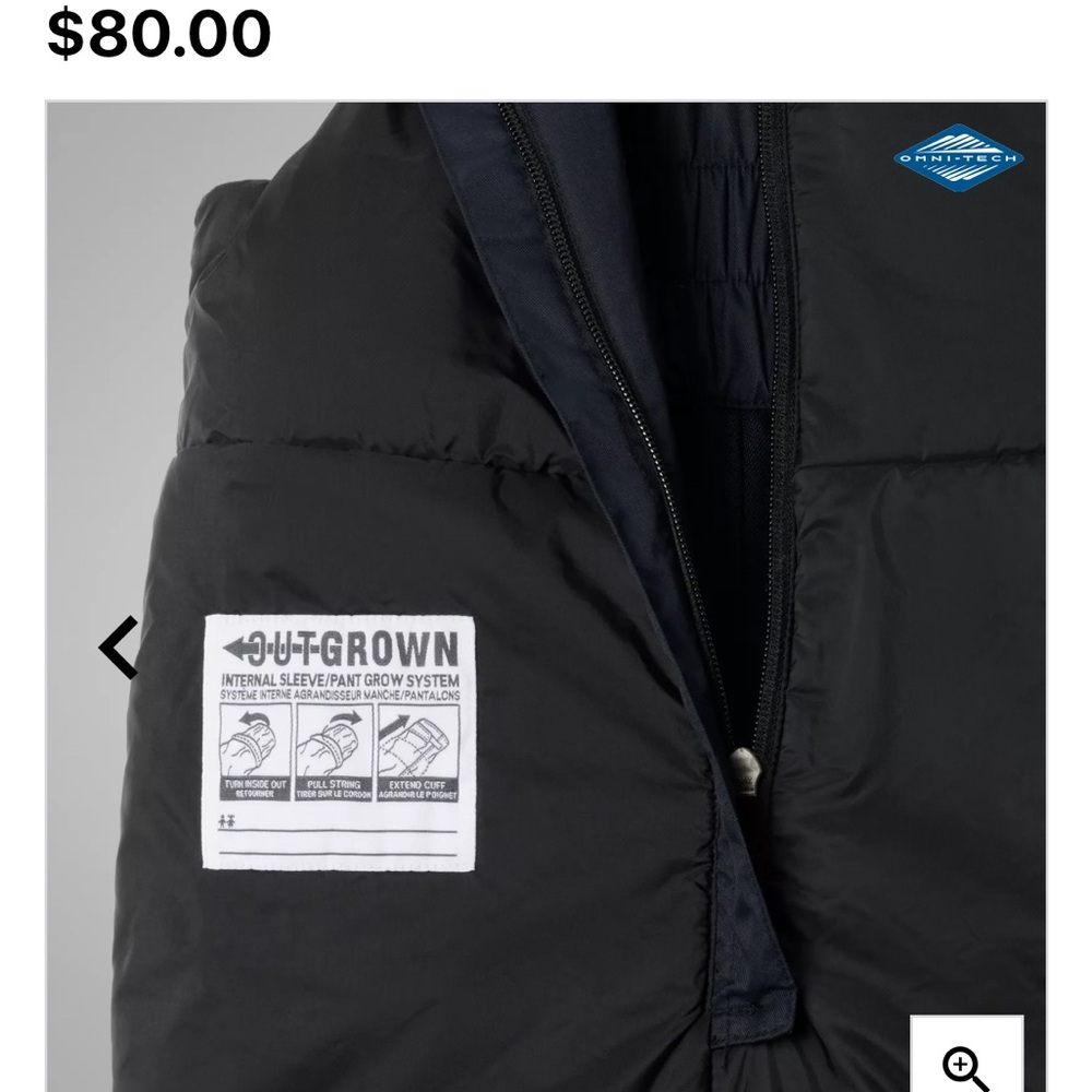 Columbia Kids Adventure Ride Snow Bibs - black size small - Picture 3 of 9